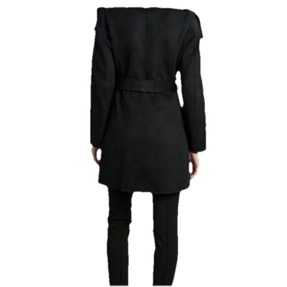 Tahari Ladies Blk Wrap Coat W/ Belt Double Face Fabric Sz XXL Shawl MSRP$350 - Picture 3 of 8
